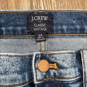 J. Crew Factory Classic Vintage High-Rise Straight Jeans - Size 29